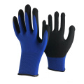 NMsafety  13 gauge nylon coated sandy finish nitrile construction work gloves  CE EN388 4121X